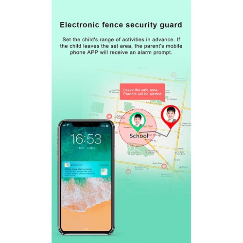 Дитячі смарт-годинник T13 (1.4", IP67, Dual Camera, 4G Video Call, LBS / GPS / WiFi) blue
