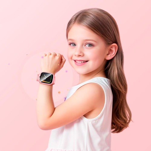 Дитячі смарт-годинники HOCO 4G children phone watch Y106 ipx7 |1.83" LCD, 4G Call, WiFi positionning| pink