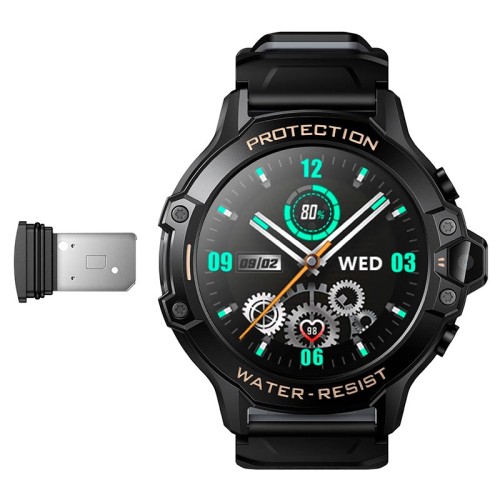 Дитячій смарт-годинник HOCO children phone watch Y107 IP54 |1.83" LCD, 4G, WiFi/GPS/LBS positionning| black