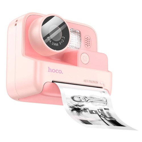 Дитяча цифрова фото-відео камера HOCO Dual lens children printing camera DV200 |2" ips screen| pink