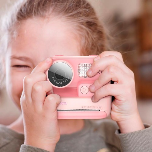 Дитяча цифрова фото-відео камера HOCO Dual lens children printing camera DV200 |2" ips screen| yellow
