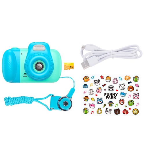 Дитяча Цифрова фото-Відео камера HOCO Dual lens children camera DV201 |2.4" ips screen, 1080p video| pink