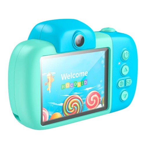 Дитяча Цифрова фото-Відео камера HOCO Dual lens children camera DV201 |2.4" ips screen, 1080p video| pink