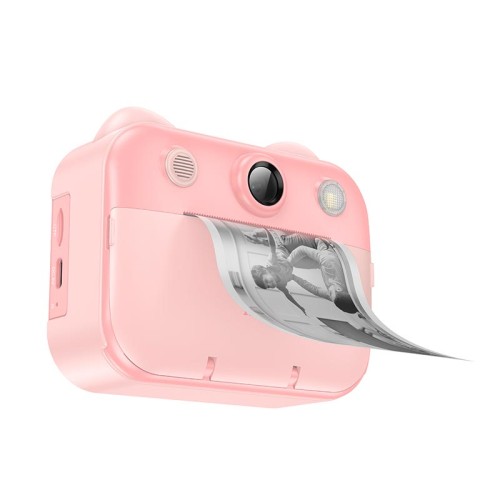 Дитяча цифрова фото-відео камера HOCO Dual-camera children printing camera DV204 |2.4" HD screen| pink