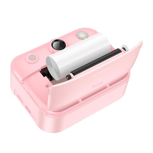 Дитяча цифрова фото-відео камера HOCO Dual-camera children printing camera DV204 |2.4" HD screen| pink