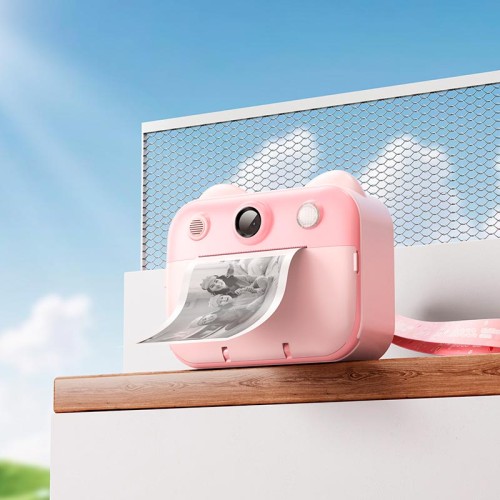 Дитяча цифрова фото-відео камера HOCO Dual-camera children printing camera DV204 |2.4" HD screen| yellow