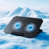 Куллер для Ноутбука HOCO Jade laptop cooling stand GA4 |12-17", RGB, 7 level, 2 Fans| black