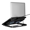 Куллер для Ноутбука HOCO Jade laptop cooling stand GA4 |12-17", RGB, 7 level, 2 Fans| black