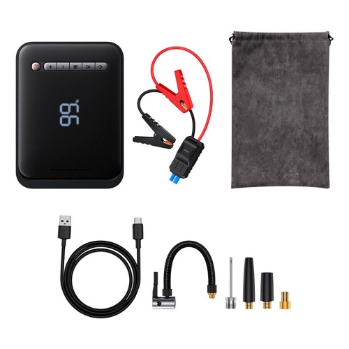 Пусковий пристрій (бустер) для авто Baseus Super Energy 2-in-1 Jump Starter 1000A black