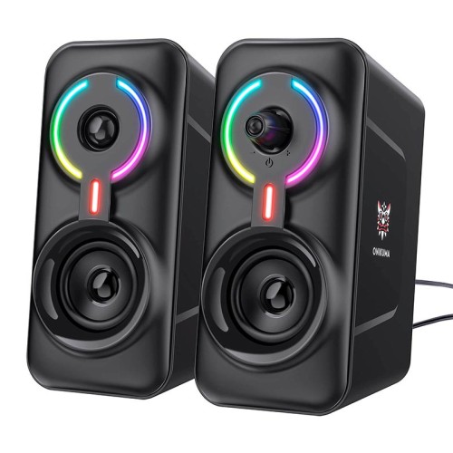 Акустика для ПК ONIKUMA RGB Backlight L6 |5Wx2, BT, USB, 3.5mm| black