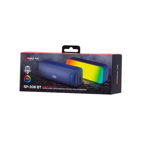 Акустика XTRIKE ME SP-208bt Wireless Speaker |BT5.0, 5Wx2 USB/AUX/TF/FM/TWS, 3-4h| black