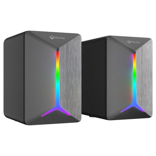 Акустика для ПК Meetion Wired Meetion Speaker MT-SP2011 |AUX+USB, 3W*2, RGB| black