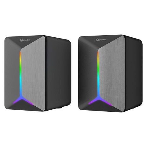 Акустика для ПК Meetion Wired Meetion Speaker MT-SP2011 |AUX+USB, 3W*2, RGB| black