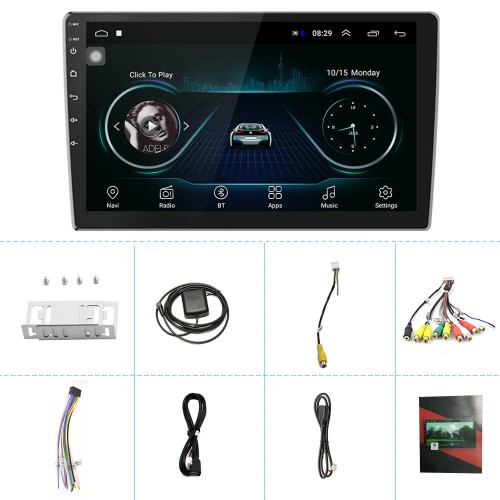 Android Магнитола для авто A2646KT (Q3162) |OS9.1, 2/16GB, 10.1" HD, GPS, WI-Fi, FM, BT| black