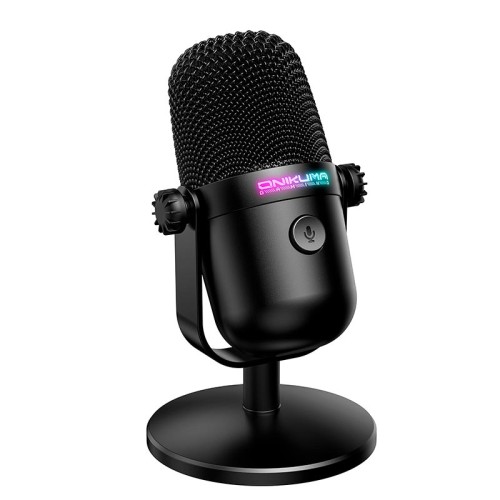 Мікрофон Onikuma USB Condenser Gaming Microphone M830 |USB, RGB| black