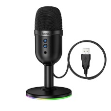 Мікрофон HOCO Bright USB desktop microphone L25 |USB2.0/3.0, RGB, 1,6m| black