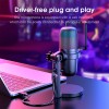 Мікрофон Onikuma RGB microphone M730 |Type-C, 2m| black