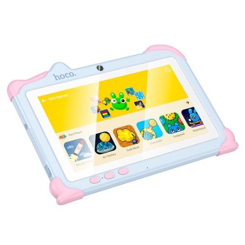 Планшет HOCO HI16 children tablet PC |7" HD, Android 11, 2.4G/5G, WiFi, BT5.0 0.3/2MP, 2+2 RAM/32 ROM| pink