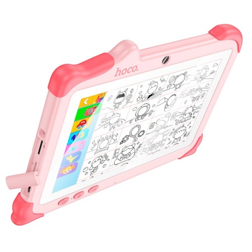 Планшет HOCO HI16 children tablet PC |7" HD, Android 11, 2.4G/5G, WiFi, BT5.0 0.3/2MP, 2+2 RAM/32 ROM| pink