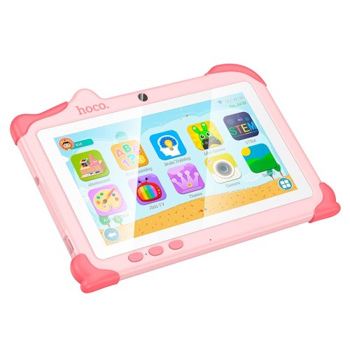Планшет HOCO HI16 children tablet PC |7" HD, Android 11, 2.4G/5G, WiFi, BT5.0 0.3/2MP, 2+2 RAM/32 ROM| pink