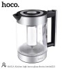 Електрочайник HOCO Kitchen high boron glass electric kettle HA01A |1.8L| silver