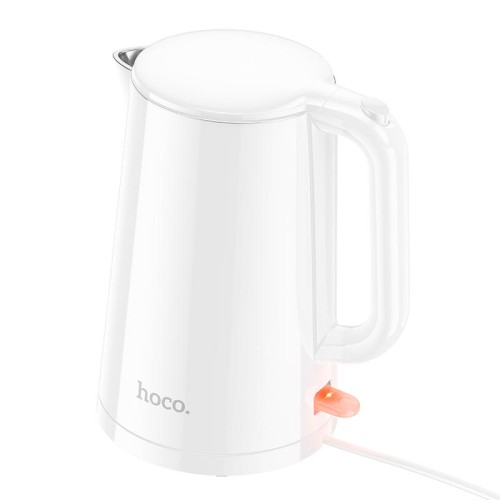 Електрочайник HOCO electric kettle HE11 |1.7L, 1500-1800W| white