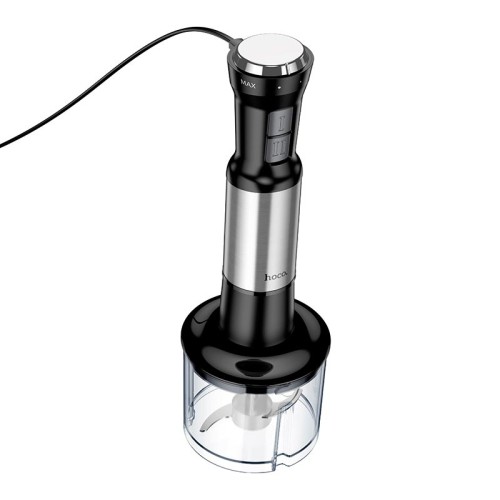 Ручний блендер HOCO 4-in-1 handheld blender HE30 |500W, 3 Mode, 4 gear| silver