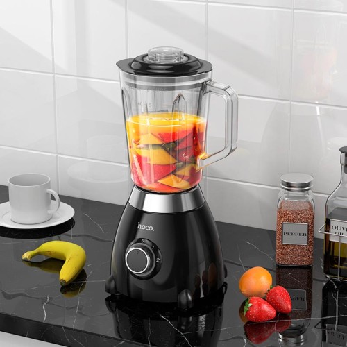 Блендер HOCO electric retro juicer blender HE33 |500W, 1.5L| Milky white