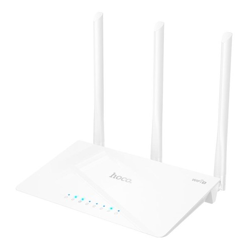 Роутер HOCO WiFi4 wireless router HI30 |2.4GHz, 300Mbps| white