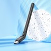 WiFi Adapter HOCO WiFi4 USB external antenna wireless network card HI32 |2.4GHz, 150Mbps, USB2.0| black
