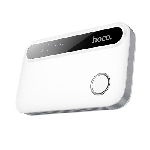 4G портативний роутер HOCO Mobile portable WiFi HI41 (Europe Asia and Africa) |2.4G, 3h| white