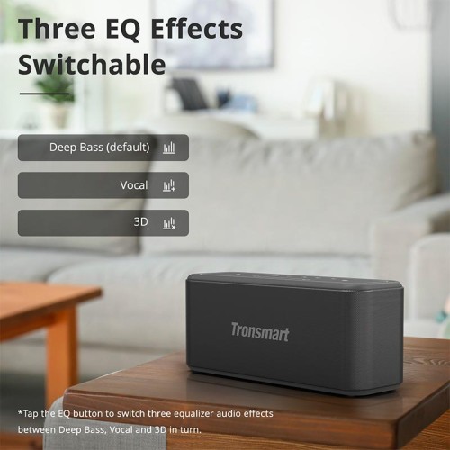 Акустика Tronsmart Mega Pro IPX5 |BT5.0, AUX/TF/USB, 60W, TWS, NFC, EQ, 10h Max| black