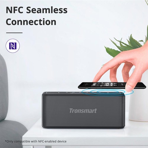 Акустика Tronsmart Mega Pro IPX5 |BT5.0, AUX/TF/USB, 60W, TWS, NFC, EQ, 10h Max| black