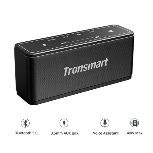 Акустика Tronsmart Mega |BT5.0, AUX, 40W, TWS, NFC, DSP, 15h Max| black
