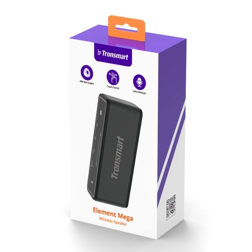 Акустика Tronsmart Mega |BT5.0, AUX, 40W, TWS, NFC, DSP, 15h Max| black