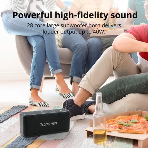 Акустика Tronsmart Mega |BT5.0, AUX, 40W, TWS, NFC, DSP, 15h Max| black