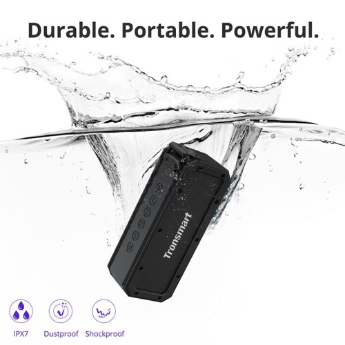 Акустика Tronsmart Force+ IPX7 |BT5.0, AUX, 40W, NFC, EQ, TWS, 15h Max| black