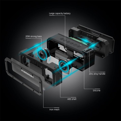 Акустика Tronsmart Force+ IPX7 |BT5.0, AUX, 40W, NFC, EQ, TWS, 15h Max| black
