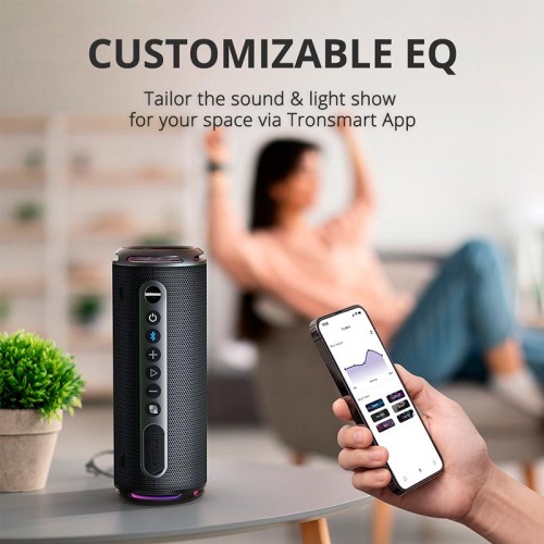Акустика Tronsmart T7 Lite Portable Outdoor Speaker IPX7 |25W, BT5.3, 24h, TF, App, EQ| black