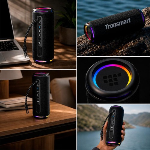 Акустика Tronsmart T7 Lite Portable Outdoor Speaker IPX7 |25W, BT5.3, 24h, TF, App, EQ| black