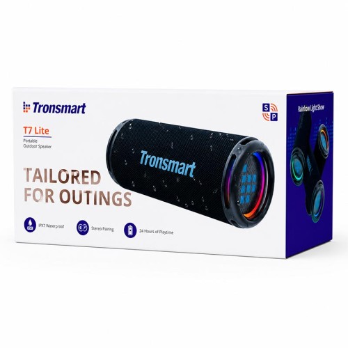 Акустика Tronsmart T7 Lite Portable Outdoor Speaker IPX7 |25W, BT5.3, 24h, TF, App, EQ| black