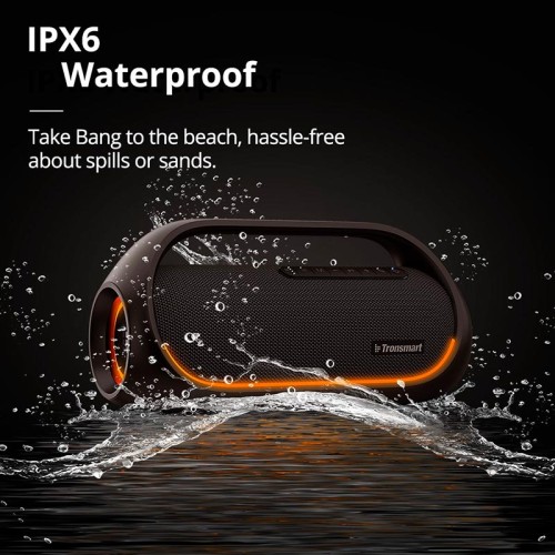 Акустика Tronsmart Bang IPX6 |BT5.3, AUX, 60W, NFC, AUX/TF/USB, TWS, 15h Max| black