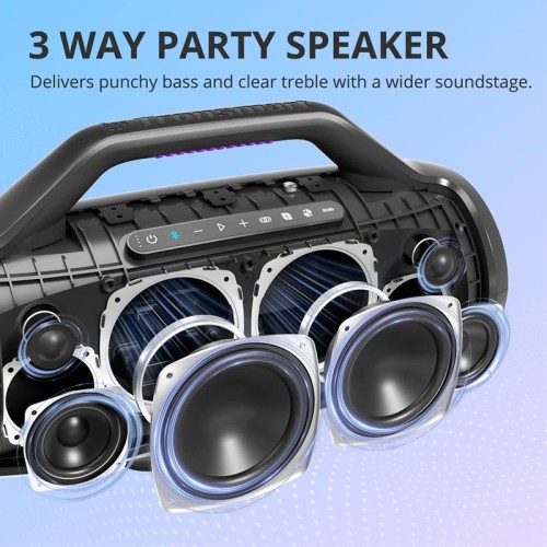 Акустика Tronsmart Bang Max IPX6 |BT5.3, AUX, 130W, NFC, AUX/TF/USB, TWS, 24h Max| black
