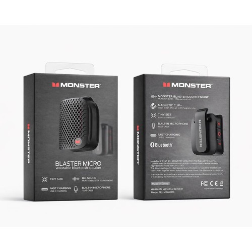 Акустика Monster Blaster Micro D127 (MS62106) IPX7 |BT5.4, 3W, 3.5-8.6h| green