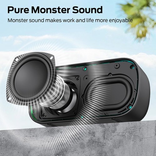 Акустика Monster S150 D133A (MS62109) IPX7 |BT5.4, 14W, USB/TF/AUX, 4-9h| black
