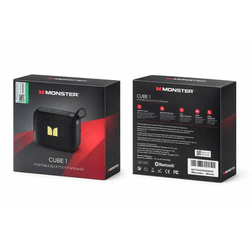 Акустика Monster Cube 1 D135 (MS62113) IPX7 |BT5.4, 6/12W| blue