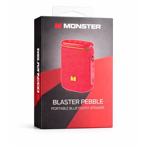 Акустика Monster Blaster Pebble D139 (MS62131) IPX5 |BT5.4, 6/12W| red
