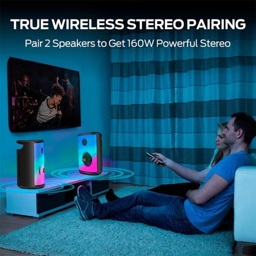Акустика Monster Sparkle M172 (MS22119) IPX5 |BT5.3, 40/80W, USB/AUX/TF, 3-18h| black