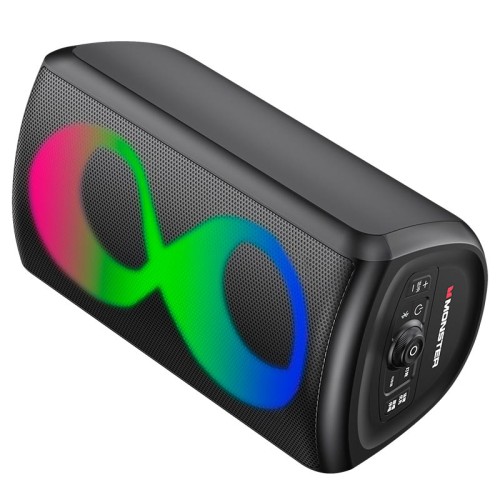 Акустика-караоке Monster Cycle (with 2 microphones) M175 (MS22138) |BT5.3, 80/160W, USB/AUX/TF, 4-8h| black