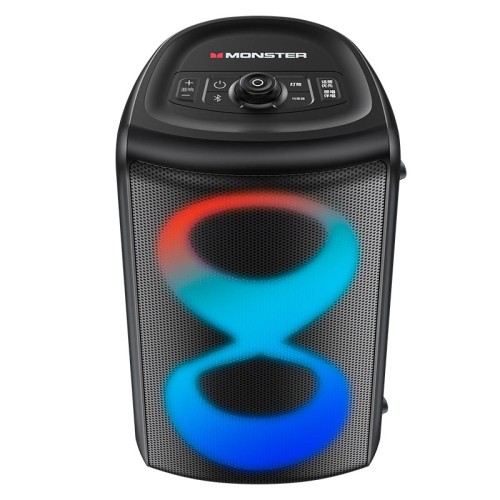 Акустика-караоке Monster Cycle (with 2 microphones) M175 (MS22138) |BT5.3, 80/160W, USB/AUX/TF, 4-8h| black